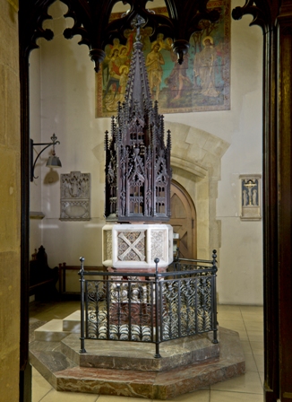 The Font in St Andrew's Church